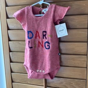 Oeuf Rose ‘Darling’ Onesie